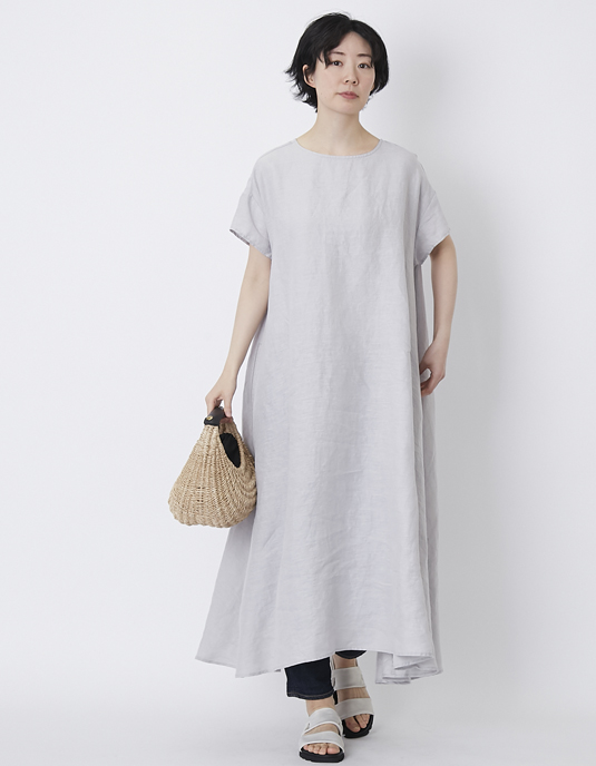 Tutie リネンの半袖ワンピース スタイルストア