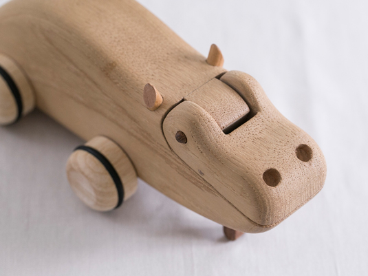 木の動く玩具 カバ スタイルストア