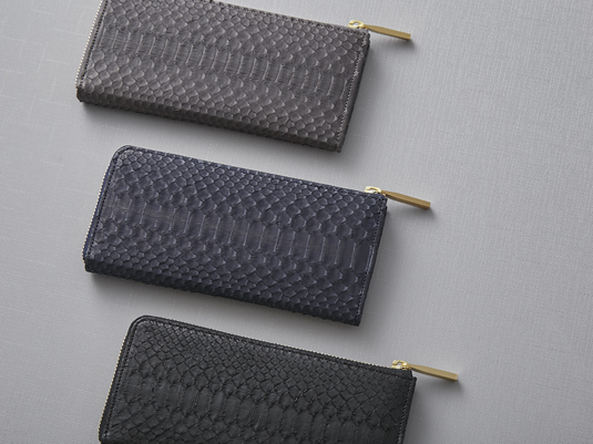 THE PITH/LONG L-ZIP WALLET パイソン