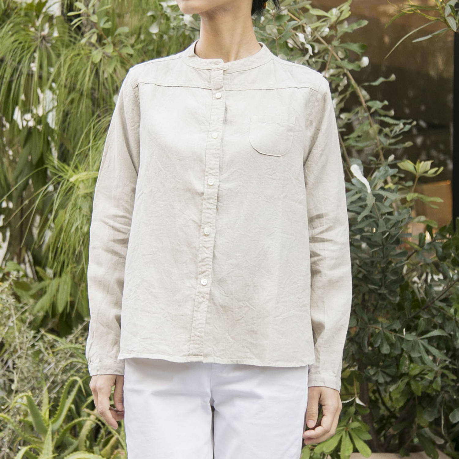 ブランドのギフト ボッテガヴェネタ リネンシャツ 麻 ボッテガ ヴェネタ